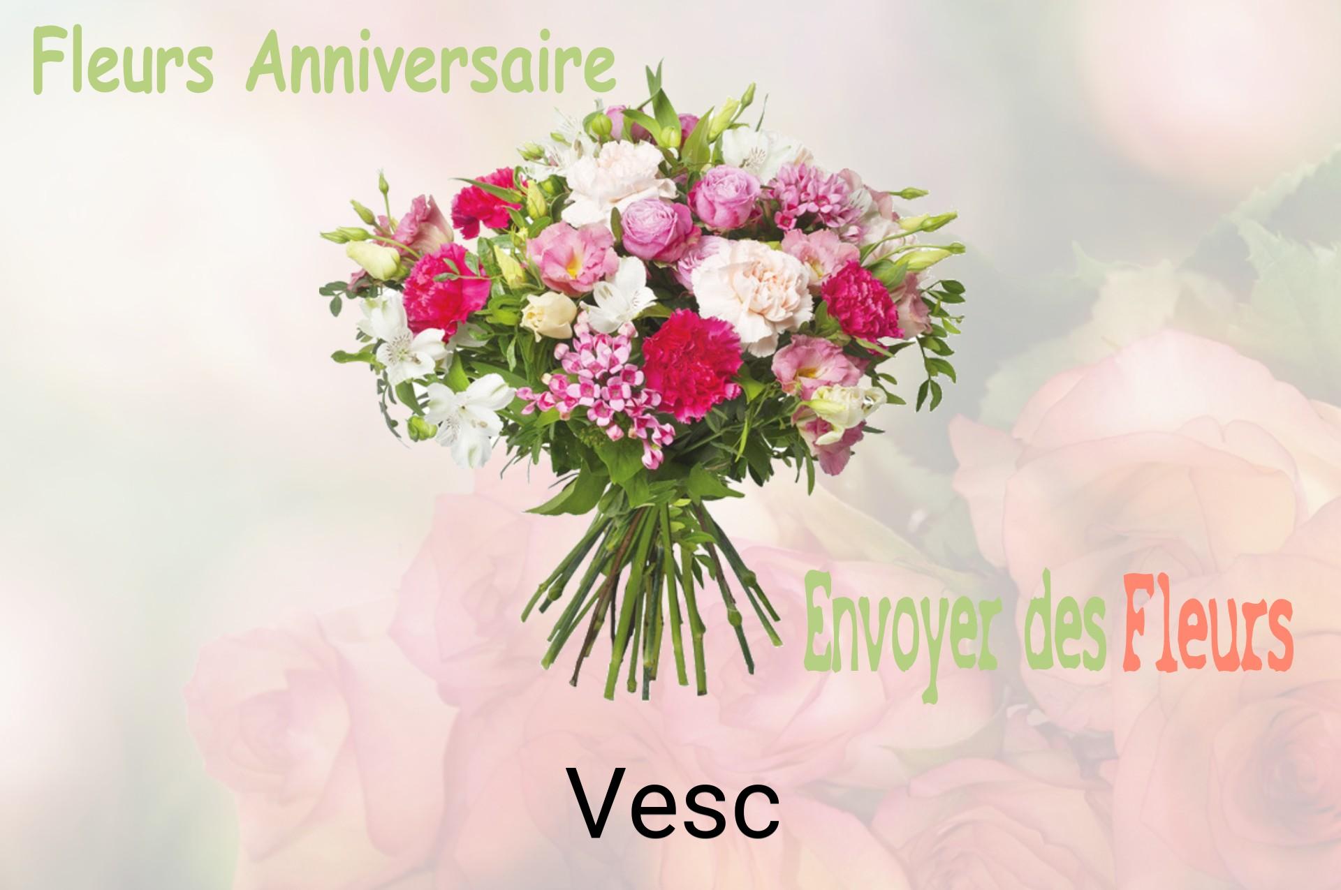 Bouquet de fleurs d’anniversaire livré à Vesc
